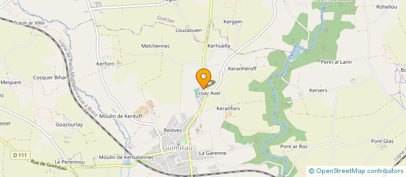 localisation de l'entreprise MONSIEUR SYLVAIN GUILLERM  PLOUNEOUR-BRIGNOGAN-PLAGES