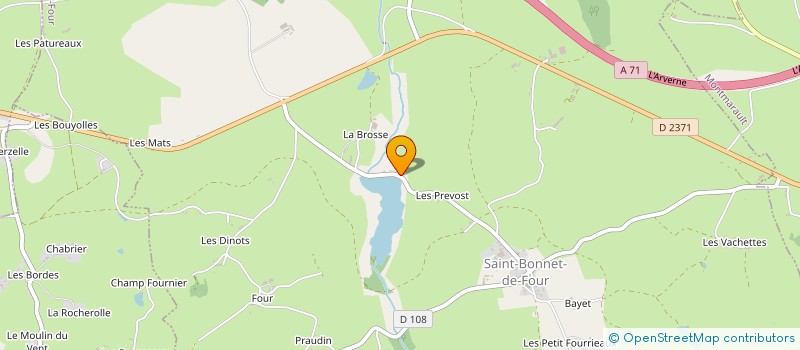 localisation de l'entreprise MONSIEUR SYLVAIN GUILLET  SAINT-BONNET-DE-FOUR