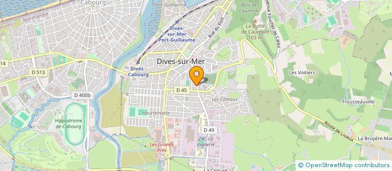 localisation de l'entreprise MONSIEUR SYLVAIN GUILLET à DIVES-SUR-MER