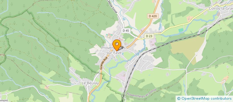 localisation de l'entreprise MONSIEUR SYLVAIN GUISOT  PROVENCHERES-ET-COLROY