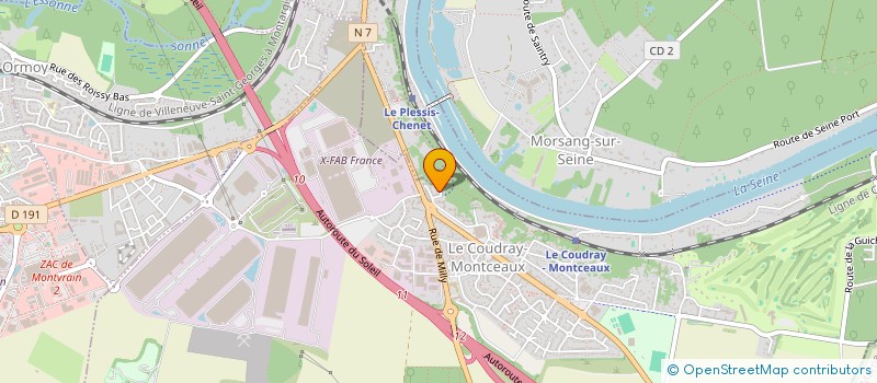 localisation de l'entreprise MONSIEUR SYLVAIN HAEGEMAN  LE COUDRAY-MONTCEAUX