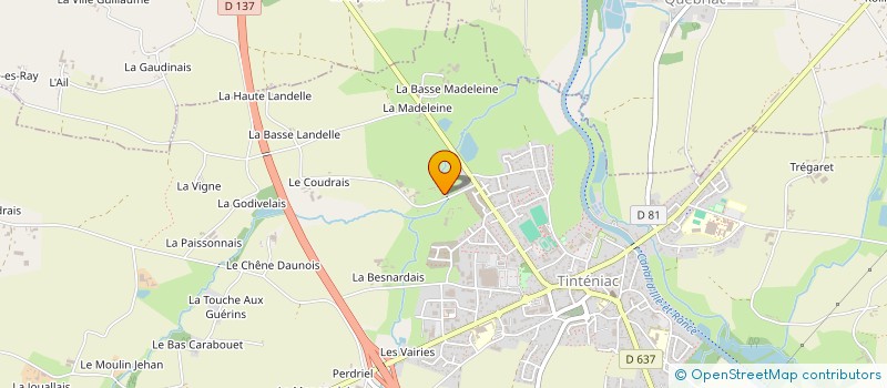 localisation de l'entreprise MONSIEUR SYLVAIN HALLOUX  TINTENIAC