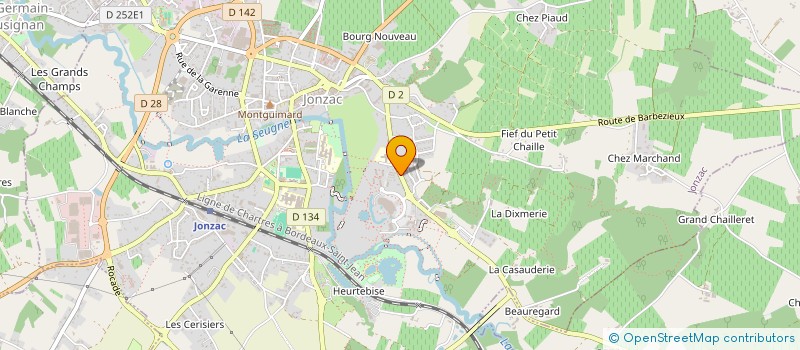 localisation de l'entreprise MONSIEUR SYLVAIN HARDY  JONZAC