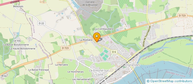 localisation de l'entreprise MONSIEUR SYLVAIN HARDY  INGRANDES-LE-FRESNE-SUR-LOIRE