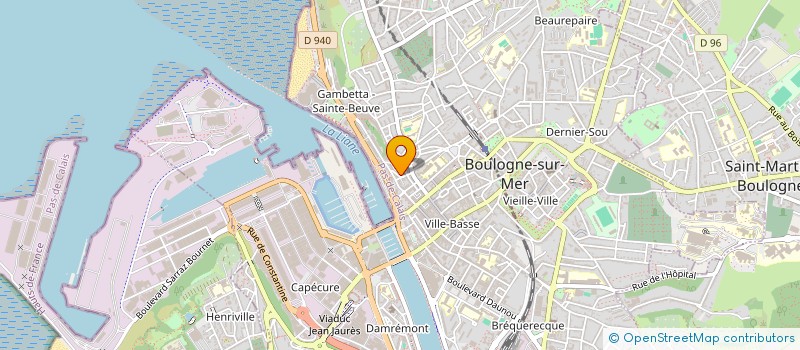 localisation de l'entreprise MONSIEUR SYLVAIN HARLE à BOULOGNE-SUR-MER