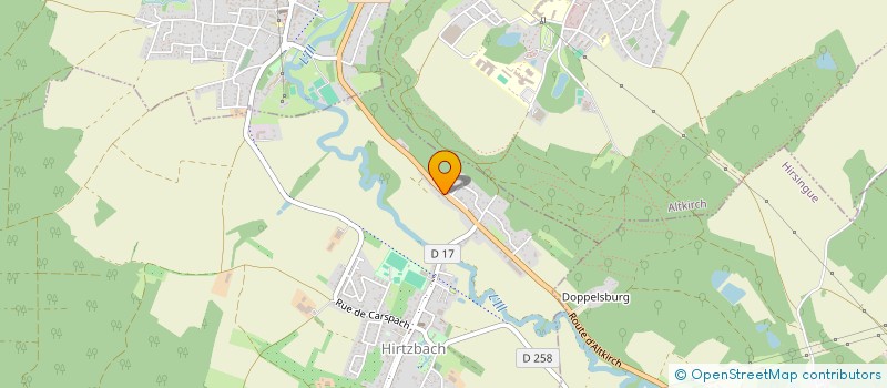 localisation de l'entreprise MONSIEUR SYLVAIN HARTMANN  HIRTZBACH