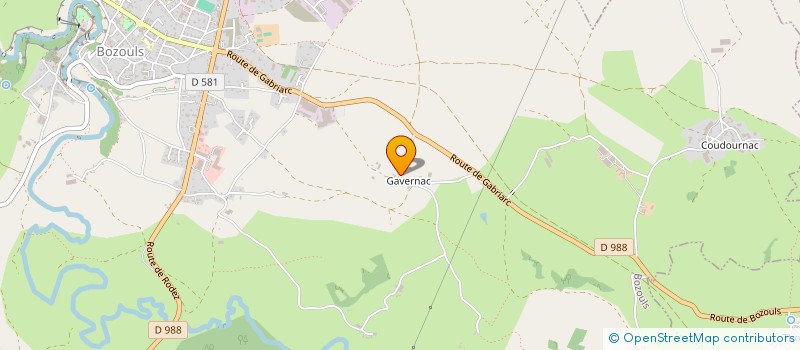 localisation de l'entreprise MONSIEUR SYLVAIN HARTZER  BOZOULS