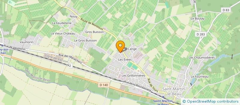 localisation de l'entreprise MONSIEUR SYLVAIN HASCOET  SAINT-MARTIN-LE-BEAU