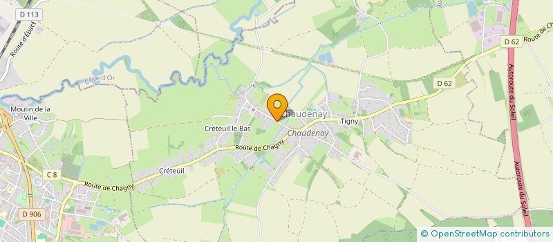 localisation de l'entreprise MONSIEUR SYLVAIN HAUSSARD  CHAUDENAY