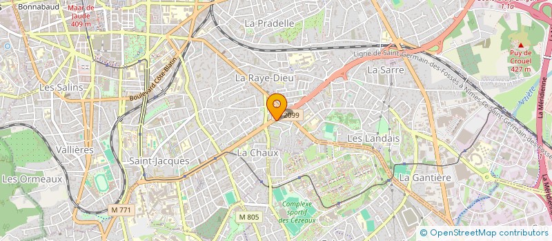 localisation de l'entreprise MONSIEUR SYLVAIN HEBERT  CLERMONT-FERRAND