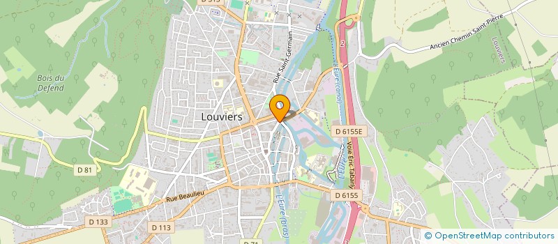 localisation de l'entreprise MONSIEUR SYLVAIN HEDOUIN  LOUVIERS