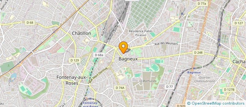 localisation de l'entreprise MONSIEUR SYLVAIN HELLIN à BAGNEUX