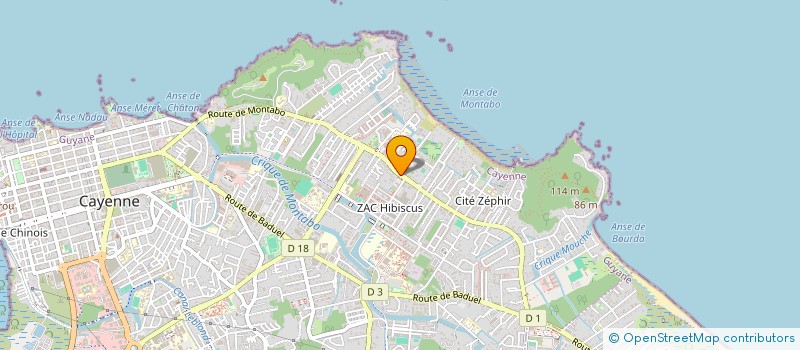 localisation de l'entreprise MONSIEUR SYLVAIN HEQUET  CAYENNE