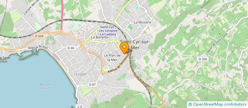 localisation de l'entreprise MONSIEUR SYLVAIN HERRADA à SAINT-CYR-SUR-MER