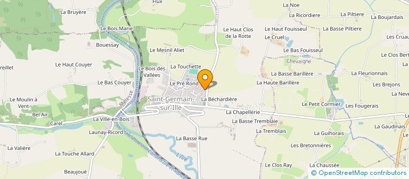 localisation de l'entreprise MONSIEUR SYLVAIN HIREL  SAINT-GERMAIN-SUR-ILLE