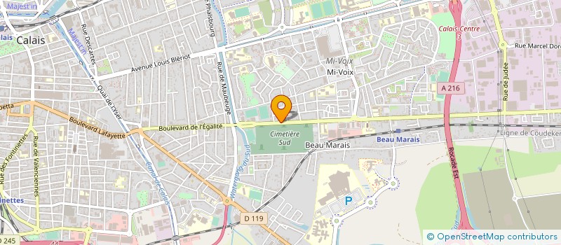 localisation de l'entreprise MONSIEUR SYLVAIN HODICQ  CALAIS