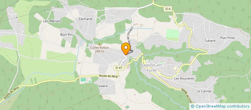 localisation de l'entreprise MONSIEUR SYLVAIN HOET à BAGNOLS-EN-FORET