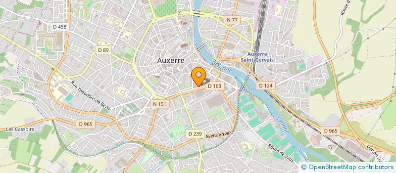 localisation de l'entreprise MONSIEUR SYLVAIN HORTON  AUXERRE