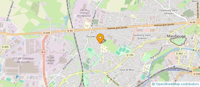 localisation de l'entreprise MONSIEUR SYLVAIN HOURDRY à MAUBEUGE