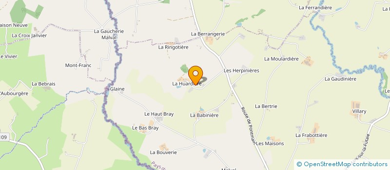 localisation de l'entreprise MONSIEUR SYLVAIN HUARD  SAINT-ELLIER-DU-MAINE