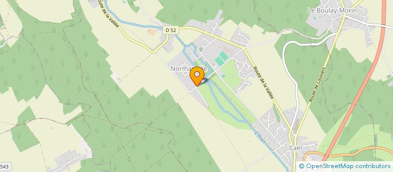 localisation de l'entreprise MONSIEUR SYLVAIN HUET  NORMANVILLE