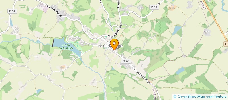 localisation de l'entreprise MONSIEUR SYLVAIN HUGON à CARLA-BAYLE