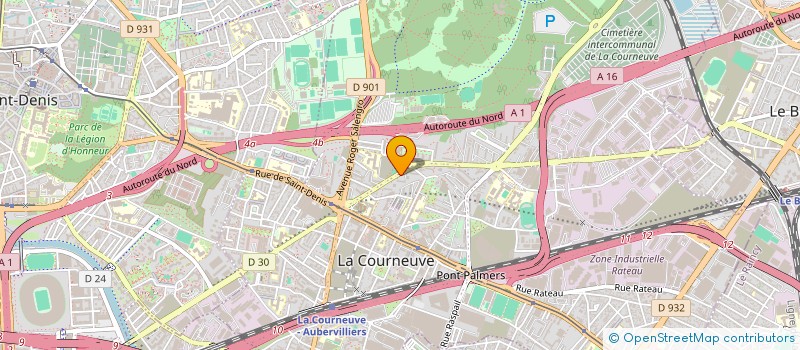 localisation de l'entreprise MONSIEUR SYLVAIN HUMMEL à LA COURNEUVE