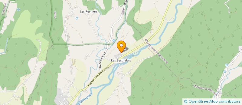 localisation de l'entreprise MONSIEUR SYLVAIN HURAUT  MIRABEL-ET-BLACONS