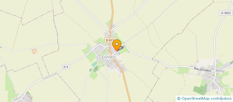 localisation de l'entreprise MONSIEUR SYLVAIN HURET  ERVILLERS