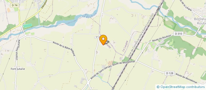 localisation de l'entreprise MONSIEUR SYLVAIN ISNARD  SAUZET