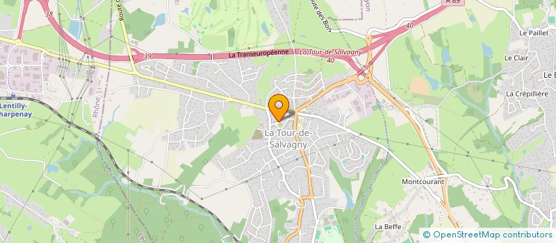 localisation de l'entreprise MONSIEUR SYLVAIN JANDARD  LA TOUR-DE-SALVAGNY