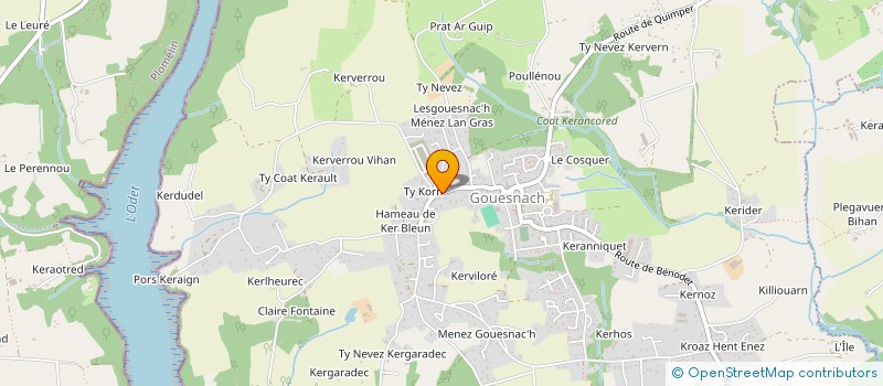 localisation de l'entreprise MONSIEUR SYLVAIN JAOUEN  GOUESNACH