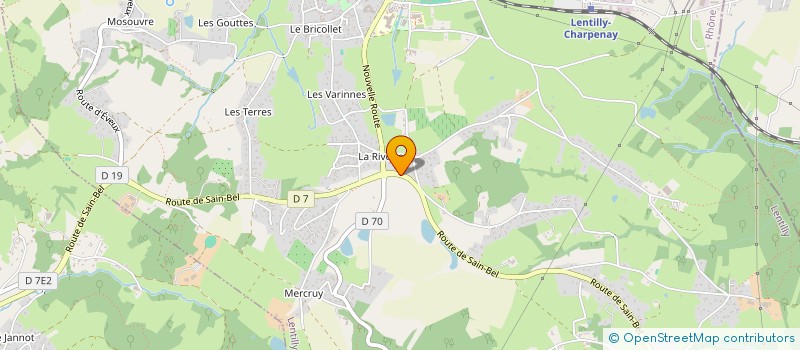 localisation de l'entreprise MONSIEUR SYLVAIN JEANMAIRE  LENTILLY