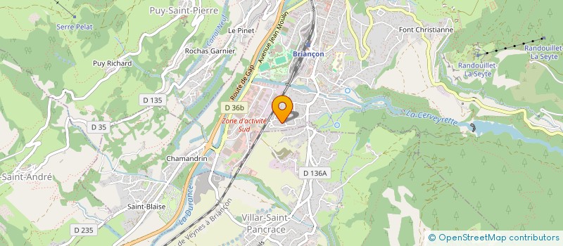 localisation de l'entreprise MONSIEUR SYLVAIN JEANPIERRE à BRIANCON