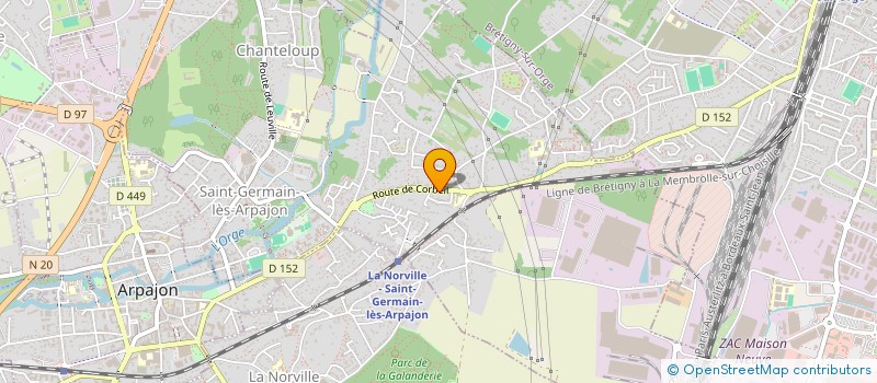 localisation de l'entreprise MONSIEUR SYLVAIN JOEL JOUVE à SAINT-GERMAIN-LES-ARPAJON