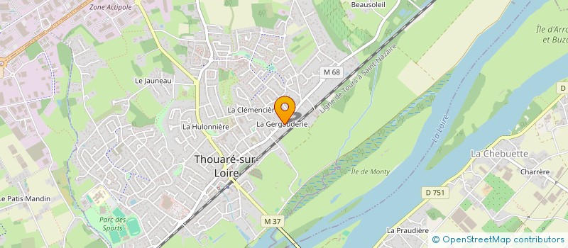 localisation de l'entreprise MONSIEUR SYLVAIN JOUADET  THOUARE-SUR-LOIRE