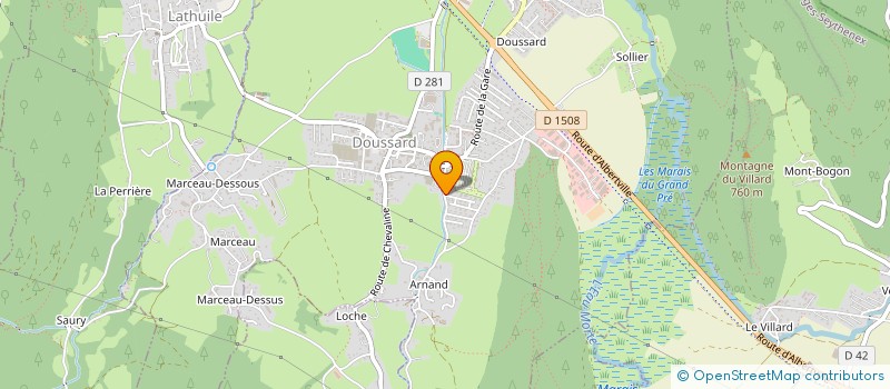 localisation de l'entreprise MONSIEUR SYLVAIN JOUANNAUD  DOUSSARD