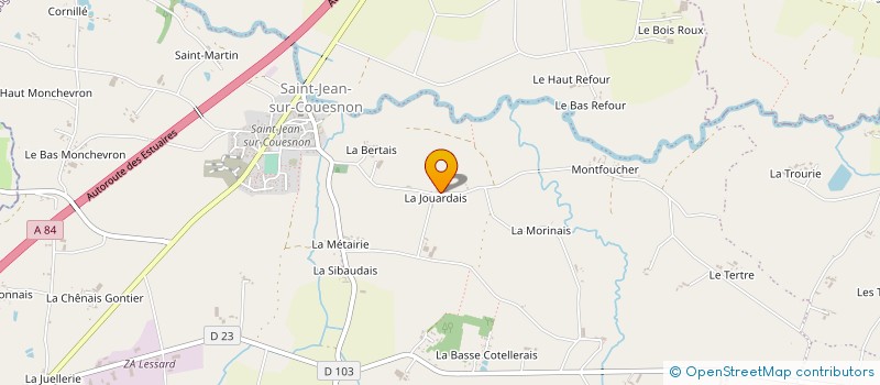 localisation de l'entreprise MONSIEUR SYLVAIN JOURDAN  RIVES-DU-COUESNON