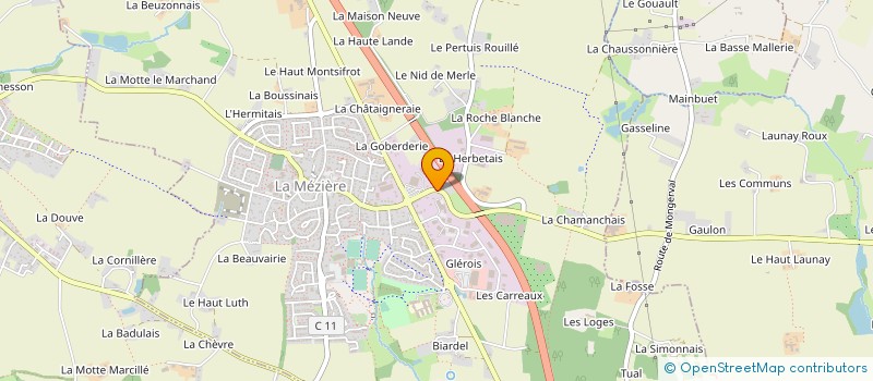 localisation de l'entreprise MONSIEUR SYLVAIN JUDEAUX à LA MEZIERE
