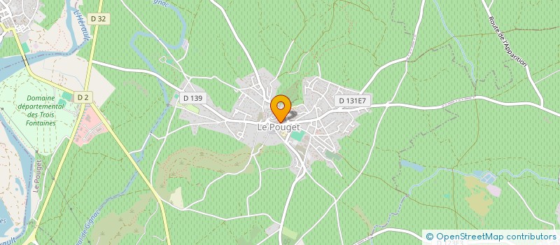 localisation de l'entreprise MONSIEUR SYLVAIN JULLIAN  LE POUGET