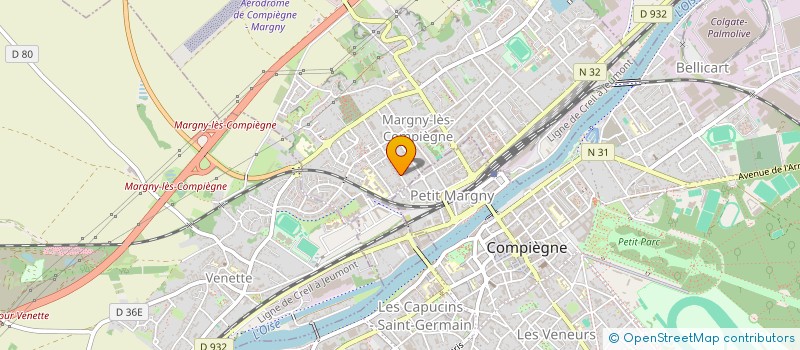 localisation de l'entreprise MONSIEUR SYLVAIN JURION  MARGNY-LES-COMPIEGNE