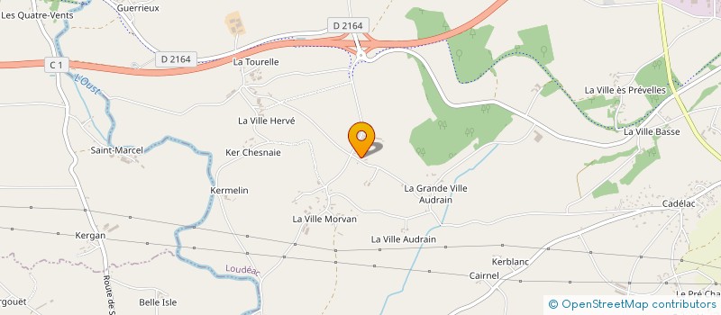 localisation de l'entreprise MONSIEUR SYLVAIN KERAVAL à LOUDEAC