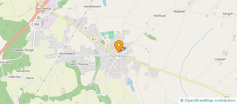 localisation de l'entreprise MONSIEUR SYLVAIN KERBIQUET à PLUMELIAU-BIEUZY