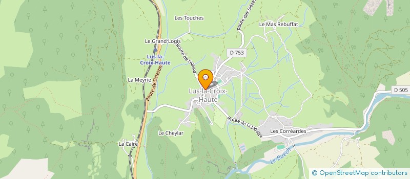 localisation de l'entreprise MONSIEUR SYLVAIN KLOPFENSTEIN  LUS-LA-CROIX-HAUTE