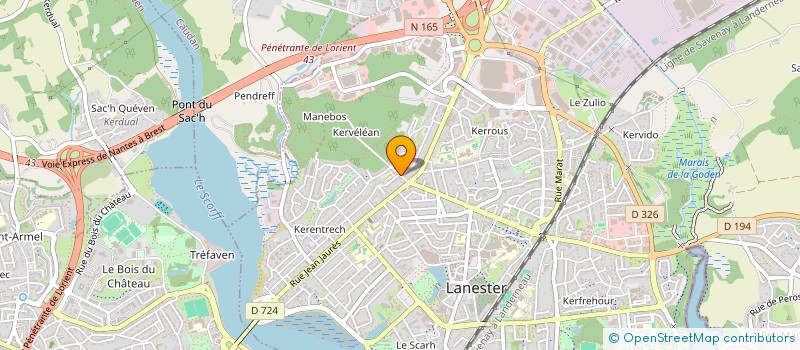 localisation de l'entreprise MONSIEUR SYLVAIN KNECHT  LANESTER