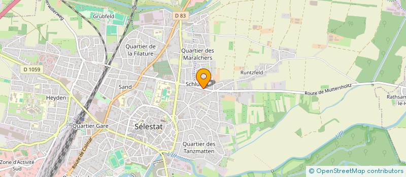 localisation de l'entreprise MONSIEUR SYLVAIN KUTUK  SELESTAT