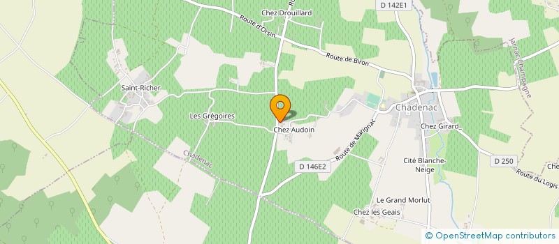 localisation de l'entreprise MONSIEUR SYLVAIN LABLANCHE  CHADENAC