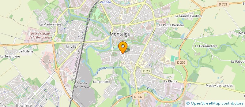 localisation de l'entreprise MONSIEUR SYLVAIN LABORIEUX à MONTAIGU-VENDEE