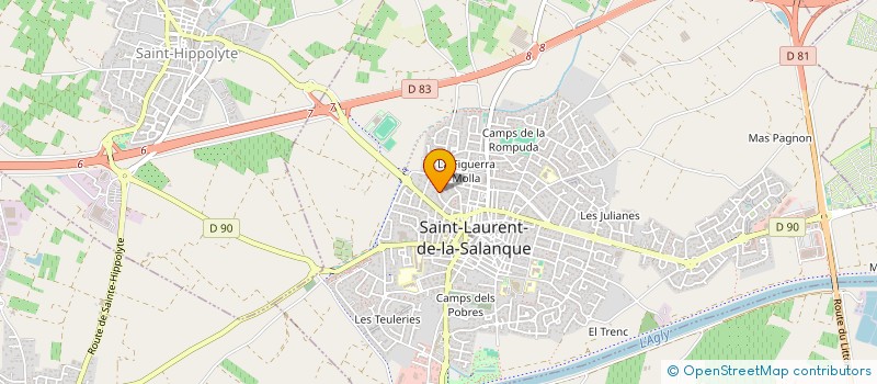 localisation de l'entreprise MONSIEUR SYLVAIN LACAUSSADE-DAYCARD  SAINT-LAURENT-DE-LA-SALANQUE