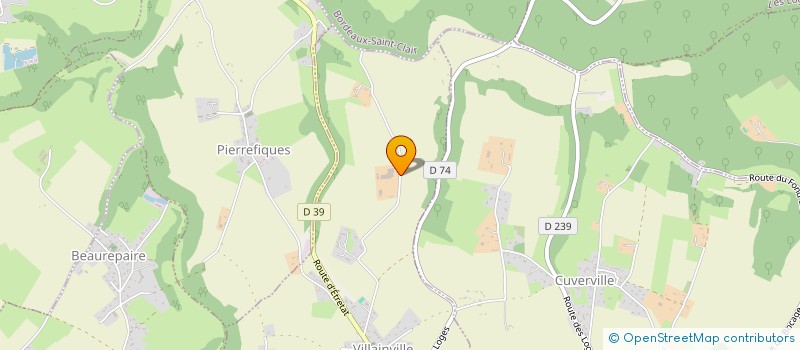 localisation de l'entreprise MONSIEUR SYLVAIN LACHEVRE  VILLAINVILLE